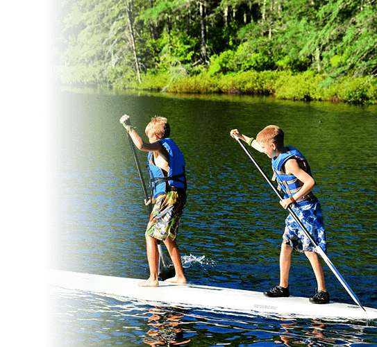 AWC Summer Day Camp Stand Up Paddle Boarders